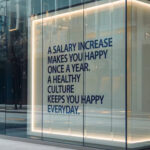 A salary increase makes you happy once a year.But a healthy culture keeps you happy every day 😊